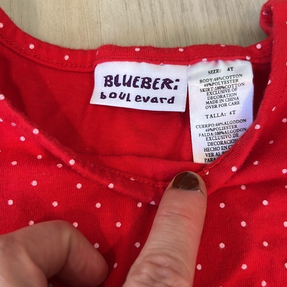 Girls candy cane snow Christmas dress 4T - Picture 3 of 5